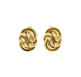 Tiffany and Company Gold Knot Earrings - 18KT Yellow Gold