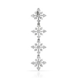 18k White Gold 1.15CTW Diamond Pendant, (SI3/G-H)