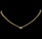 1.00 ctw Diamond Necklace - 14KT Yellow Gold