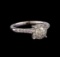 0.85 ctw Diamond Ring - 14KT White Gold