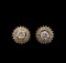 2.46 ctw Diamond Earrings - 14KT Yellow Gold