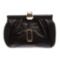 MCM Black Leather Small Clutch