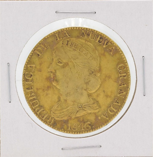 1846 Columbia Diez Pesos Gold Coin