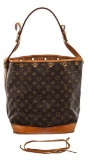 Louis Vuitton Monogram Canvas Leather Noe GM Drawstring Bag