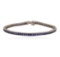 18KT White Gold 4.0 ctw Sapphire Bracelet