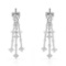 14k White Gold 0.50CTW Diamond Earrings, (I1-I2/G-H)