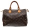Louis Vuitton Monogram Canvas Leather Speedy 30 cm Bag