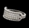 0.54 ctw Diamond Ring - 14KT White Gold