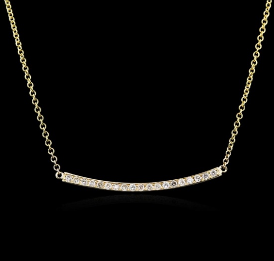 14KT Yellow Gold 0.84 ctw Diamond Necklace