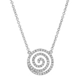 18k Gold 0.28CTW Diamond Necklace, (SI1-SI2/G-H)