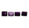 25.47 ctw. Natural Emerald Cut Amethyst Parcel of Four