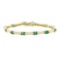 2.50 ctw Emerald Bracelet - 14KT Yellow Gold