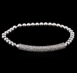 1.27 ctw Diamond Bracelet - 14KT White Gold