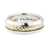 David Yurman Band - 18KT Yellow Gold and Silver