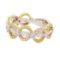 0.5 ctw Diamond Band - 18KT White, Yellow & Rose Gold