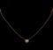 0.88 ctw Diamond Necklace - 18KT Rose Gold