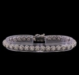 3.95 ctw Diamond Bracelet - 14KT White Gold