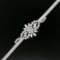 18K White Gold 5.26 ctw Round Marquise Diamond Textured Box Link Bracelet