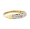 0.03 ctw Diamond Ring - 14KT Yellow and White Gold