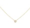 0.14 ctw Diamond Necklace - 14KT Yellow Gold