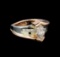 1.45 ctw Diamond Ring - 14KT White and Rose Gold