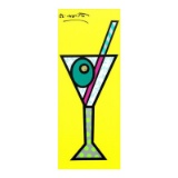 Yellow Martini by Britto, Romero