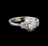 0.77 ctw Diamond Ring - 14KT White Gold