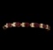 21.64 ctw Ruby and Diamond Bracelet - 14KT Rose Gold