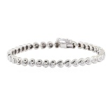 1.50 ctw Diamond Bracelet - 14KT White Gold