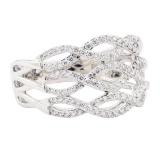 0.70 ctw Diamond Ring - 18KT White Gold