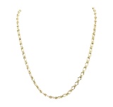 Fancy Link Chain Necklace - 14KT Yellow Gold
