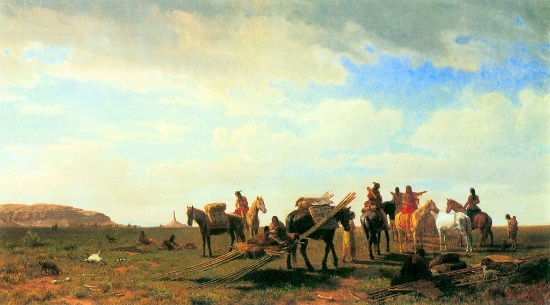 Indians Near Fort Laramie by Albert Bierstadt
