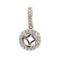 0.20 ctw Diamond Semi-Mount Pendant - 18KT White Gold