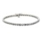 4.97 ctw Diamond Bangle Bracelet - 18KT White Gold