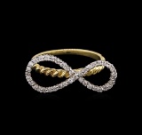 0.40 ctw Diamond Ring - 14KT Two-Tone Gold