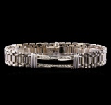 0.88 ctw Diamond Bracelet - 14KT White Gold