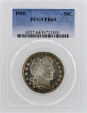 1910 Barber Half Dollar Proof Coin PCGS PR64