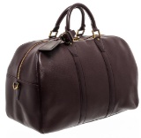 Louis Vuitton Burgundy Taiga Leather Kendall Travel Bag Luggage