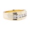 0.85 ctw Diamond Band - 14KT Yellow And White Gold
