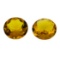 9.28 ctw.Natural Round Cut Citrine Quartz Parcel of Two