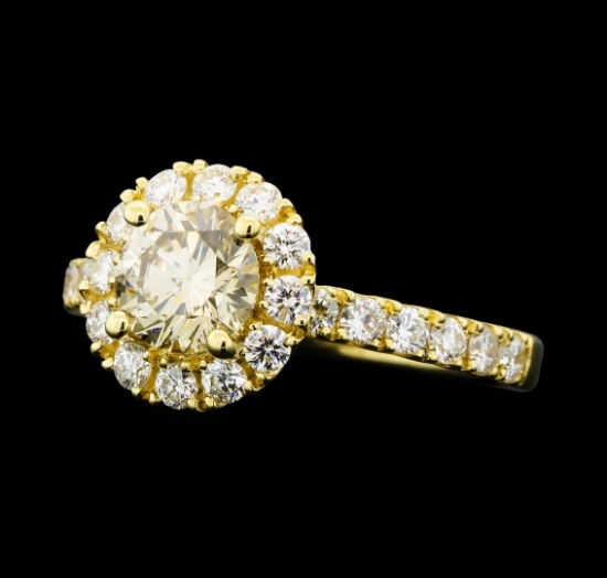 1.66 ctw Diamond Ring - 14KT Yellow Gold