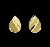 Concave Earrings - Gold Plated