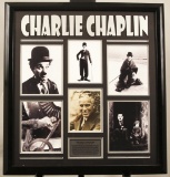 Charlie Chaplin Autographed Photo Collage