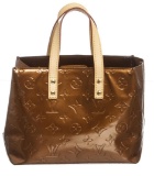 Louis Vuitton Bronze Vernis Leather Monogram Reade PM Bag
