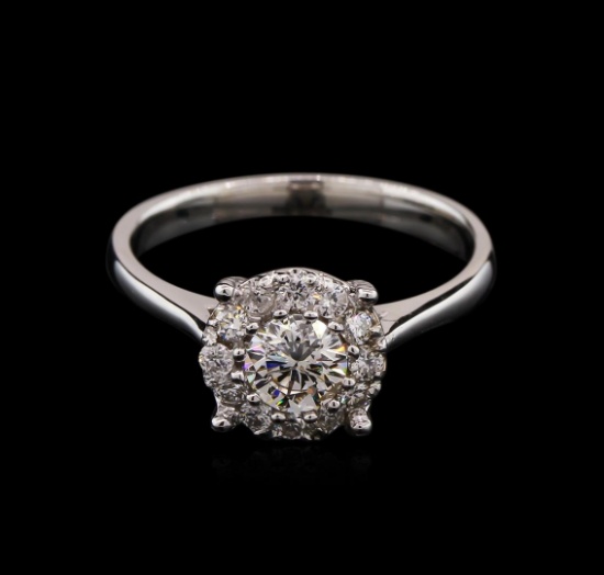 0.74 ctw Diamond Ring - 14KT White Gold