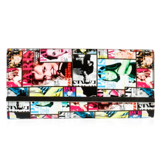 Multi Colored Fashionista Patent Oversized Clutch