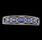 14KT White Gold 2.08 ctw Tanzanite and Diamond Ring