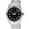 Rolex Mens 2 Tone Mother Of Pearl 3 ctw Channel Set Diamond Datejust Wristwatch