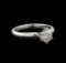 14KT White Gold 2.26 ctw Tanzanite and Diamond Ring