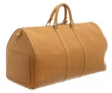 Louis Vuitton Cipango Gold Epi Leather Keepall 55 cm Duffle Bag Luggage